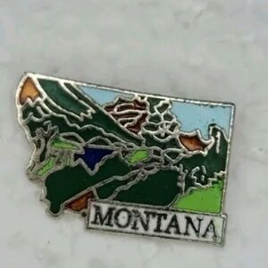 MONTANA STATE Hat Tie Lapel  TRAVEL PIN‎